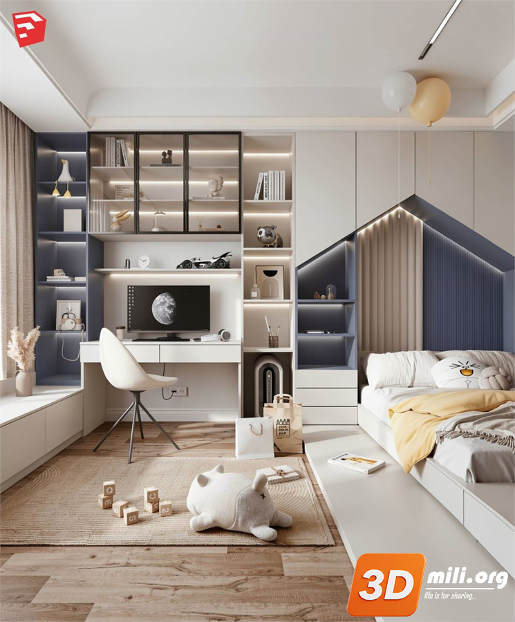 Children Room Scenes Skp FIles 